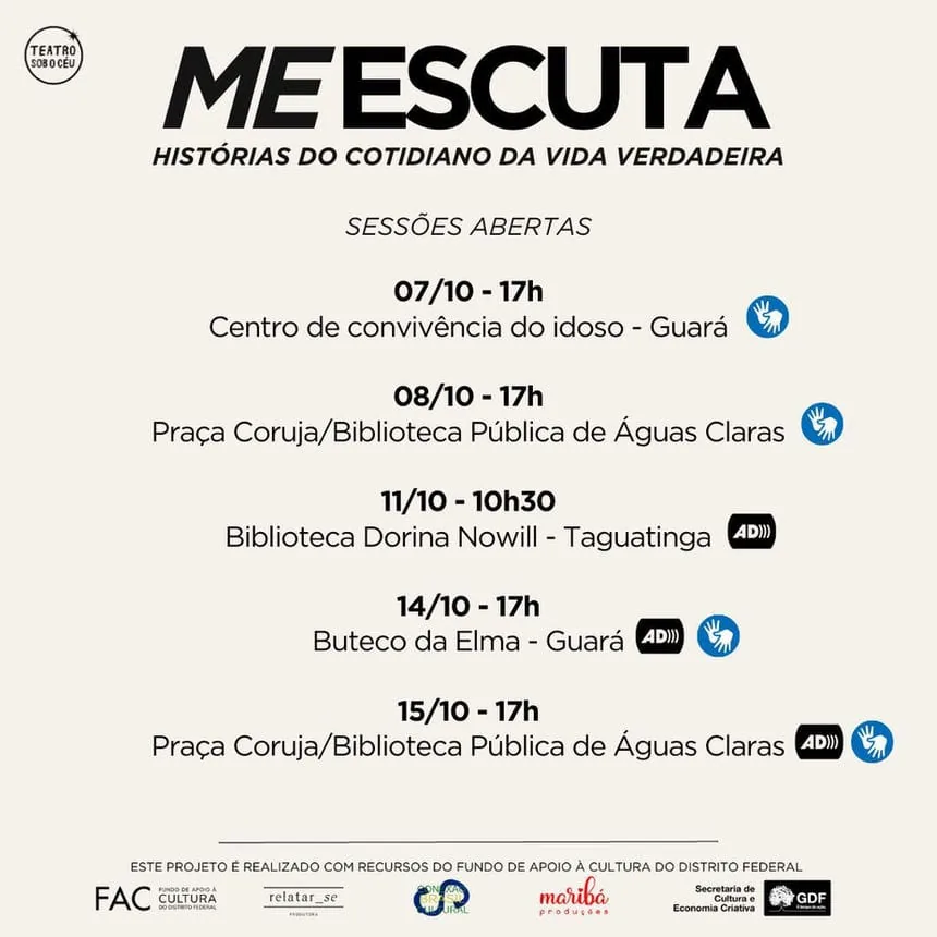 Espetáculo Me Escuta